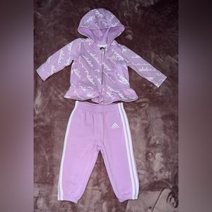 Baby girl adidas sweatsuit